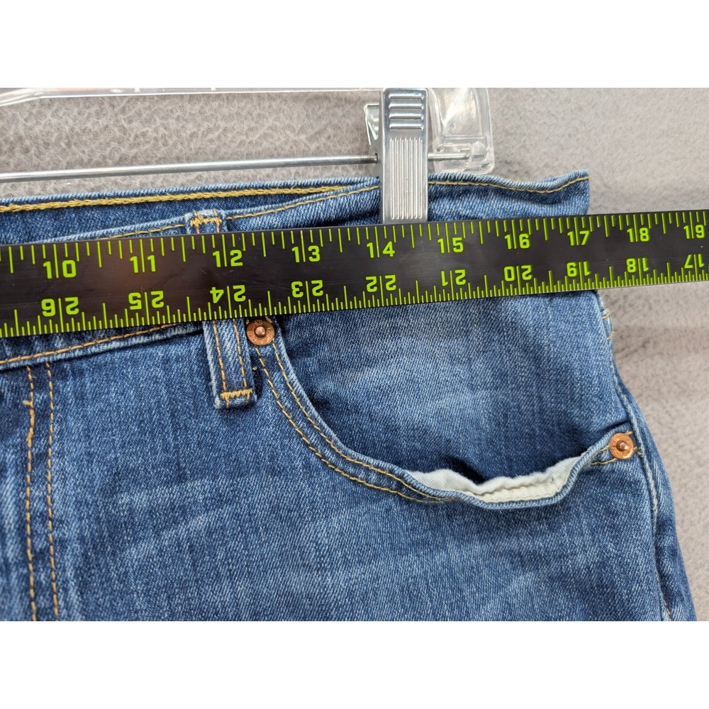 Levis 511 Men's Jeans 36x30 Blue Denim Straight Red Tab Faded Mid Rise Stretch - Picture 4 of 11